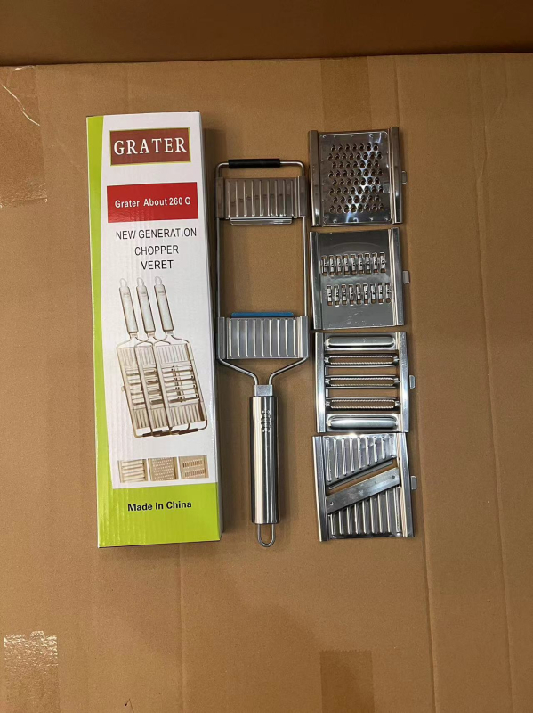 Daugiafunkcis daržovių pjaustytuvas, bulvių griežinėliai, rankinis nerūdijančio plieno tarka, vertikalus daržovių pjaustytuvas, skirtas tarpvalstybiniams karštiems produktams