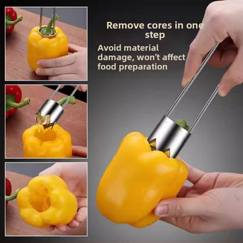 Στρογγυλό εργαλείο εκπυρήνωσης μήλου, πράσινη πιπεριά, Sydney, λαχανικών, φρούτων, εκπυρήνωσης, τεχνούργημα, ανοξείδωτο ατσάλι, εκσκαφέας αχλαδιών, κουζίνας