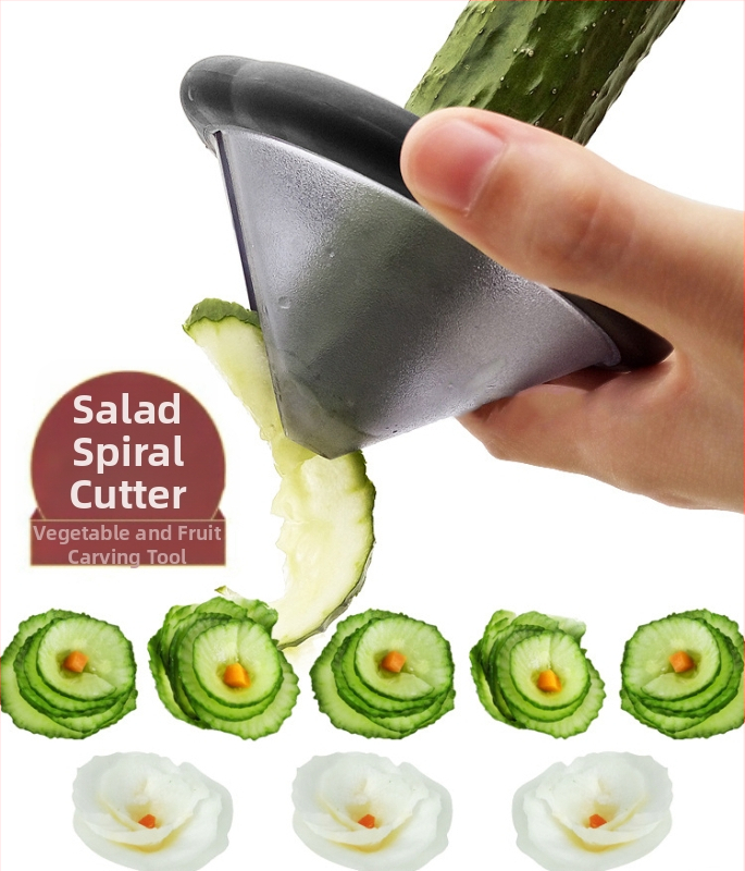 Kūrybinis šalto indo įrankis Daugiafunkcis daržovių spiralinis pjaustytuvas Cukinijų agurkų makaronų pjaustytuvas Smulkintuvas