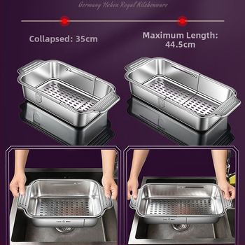 304 nerūdijančio plieno vieno kriauklės išleidimo krepšelis virtuvės kriauklės kriauklės teleskopinis išleidimo krepšelis naujas vandens filtro krepšelis