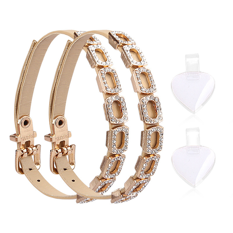 Moteriški plokščiakulniai batų raišteliai su deimantine sagtimi, aukštakulniai, neslystantys, dideli, maži, fiksuoti batų raišteliai be montavimo