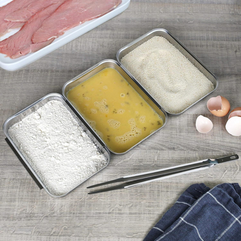 Korėjietiško stiliaus nerūdijančio plieno plokščiadugnė kepimo lėkštė, kepsninės lėkštė, tiramisu patiekalų laikymo lėkštė, kepsninės lėkštė