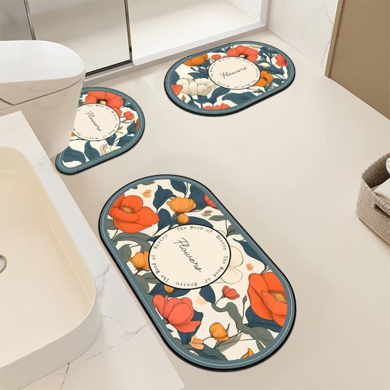 Covorașe de podea cu noroi Diatom, en-gros, baie, chiuvetă, covorașe antiderapante pentru toaletă, forme speciale, rezistente la pete și absorbante de apă