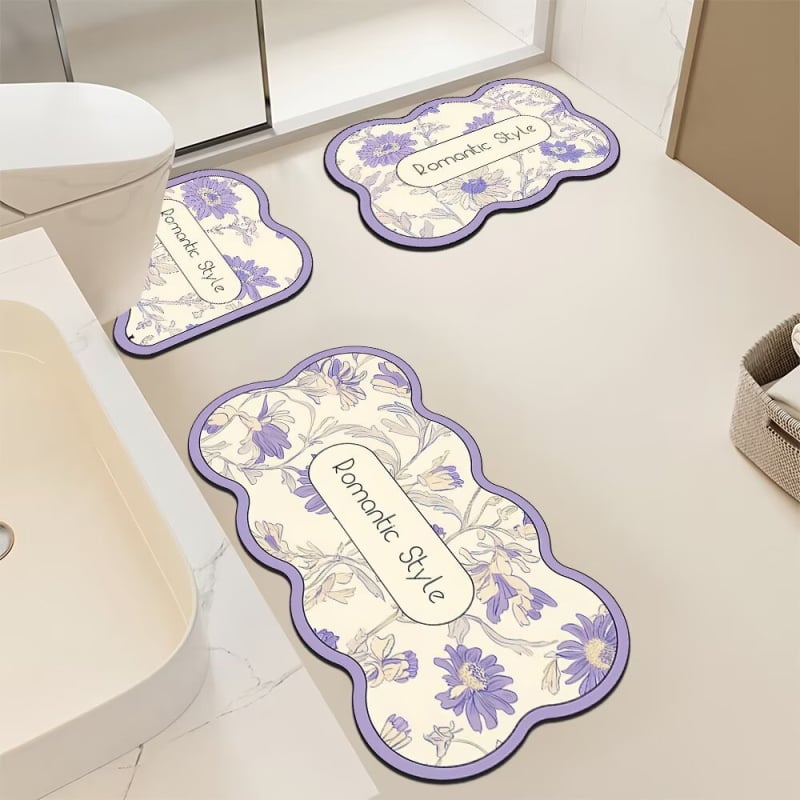 Covorașe de podea cu noroi Diatom, en-gros, baie, chiuvetă, covorașe antiderapante pentru toaletă, forme speciale, rezistente la pete și absorbante de apă
