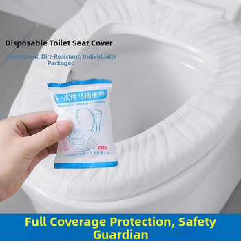Vienkartinis tualeto pagalvėlės kelioninis artefaktas, dvigubo sluoksnio sutankintas, vandeniui atsparus tualeto užvalkalas nėščioms moterims, apsaugantis nuo nešvarumų, tualetinio popieriaus pagalvėlė, tualeto užvalkalas
