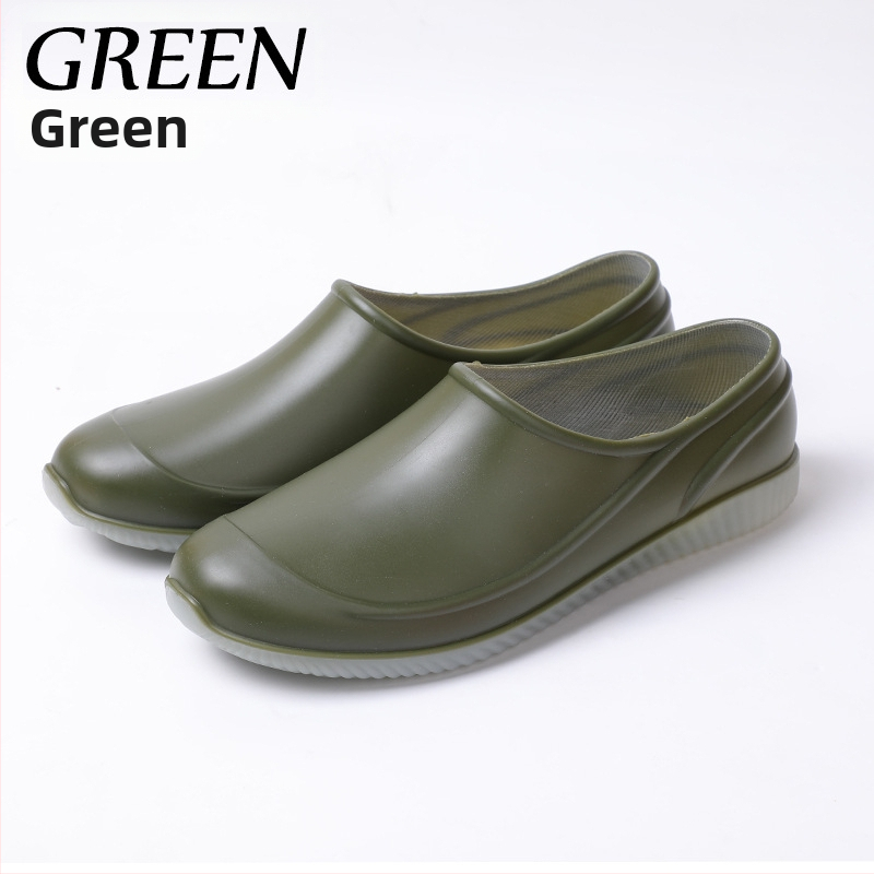 Narancssárga, alacsony szárú esőcipő, férfi és női, csúszásmentes, lapos, élelmiszeripari, fehér, csúszásmentes gumicipő, sekély szájú, kopásálló gumicipő, férfi nagykereskedelem