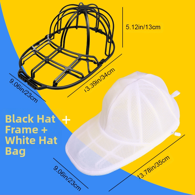 Beisbolo kepurių plovimo ir apsaugos krepšys, specialus skalbimo mašinos deformacijos nepraleidžiantis valymo krepšys, buitinių kepurių plovimo stovas, kepurių plovimo ir apsaugos skalbinių krepšys