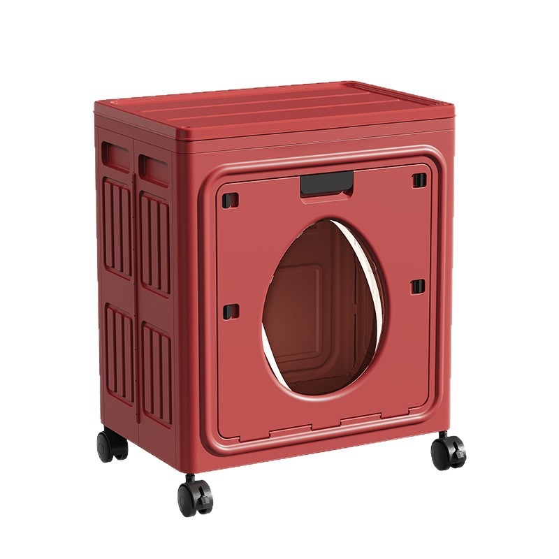 Kétajtós, felhajtható tetejű, kerekes játéktároló doboz, összecsukható ruha- és paplantároló szekrény, nagy kapacitású háztartási tárolódoboz