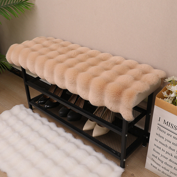 Uus küüliku plüüsist mähkimislaua padi, sissepääsuuks, kingakapp, sissepääsukaardiga istmepadi, garderoobi toolipadi