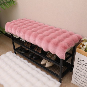 Uus küüliku plüüsist mähkimislaua padi, sissepääsuuks, kingakapp, sissepääsukaardiga istmepadi, garderoobi toolipadi