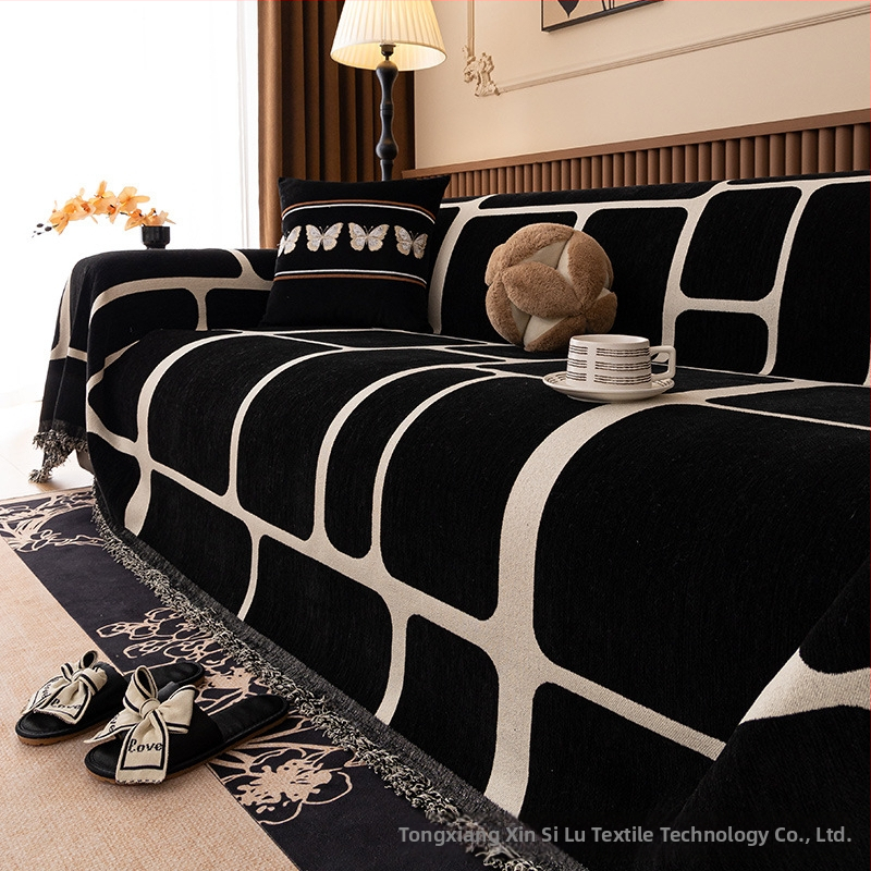 Könnyű luxus kanapéhuzat 2025 új stílusú kanapétörölköző, négy évszakos univerzális macskavédő karcolásgátló, fejlett érzékű kanapéhuzat, szövet kanapétakaró