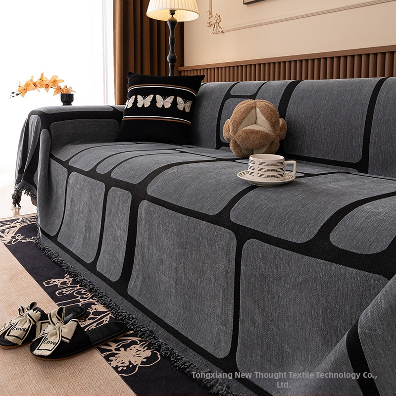 Könnyű luxus kanapéhuzat 2025 új stílusú kanapétörölköző, négy évszakos univerzális macskavédő karcolásgátló, fejlett érzékű kanapéhuzat, szövet kanapétakaró