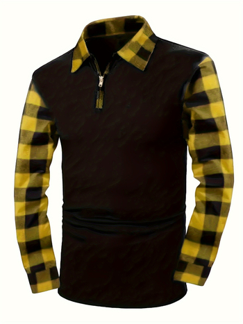 2025-ös, határokon átnyúló, új európai és amerikai, negyeddimenziós cipzáras retró kockás ing, laza, lezser stílusban,