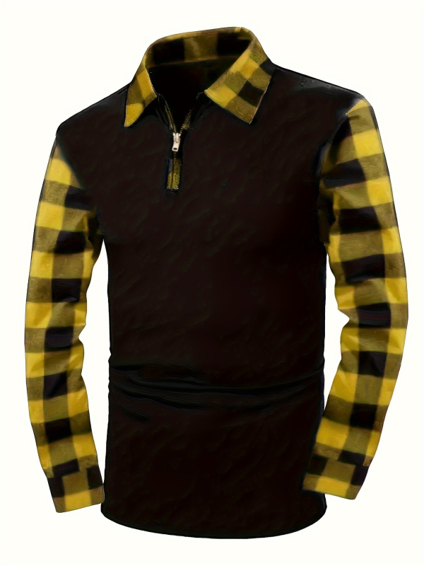 2025-ös, határokon átnyúló, új európai és amerikai, negyeddimenziós cipzáras retró kockás ing, laza, lezser stílusban,