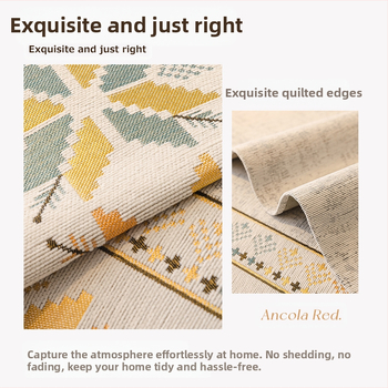 Бохемска възглавница за диван от шенил за всички сезони, универсална, 2025 нова, висок клас, неплъзгаща се, калъфка за възглавница от плат