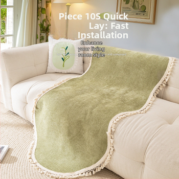 Възглавница за диван с форма на пискюл, универсална, за всички сезони, нова, френска кремава възглавница, фиксирана, неплъзгаща се, платнена