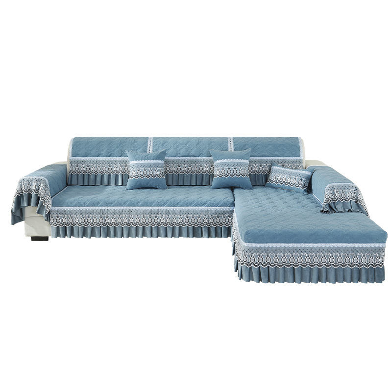 Könnyű, luxus, csúcskategóriás zsenília szoknya, modern kanapépárna, új, csúszásmentes, macskakarcálló, négy évszakos, univerzális, nagykereskedelem