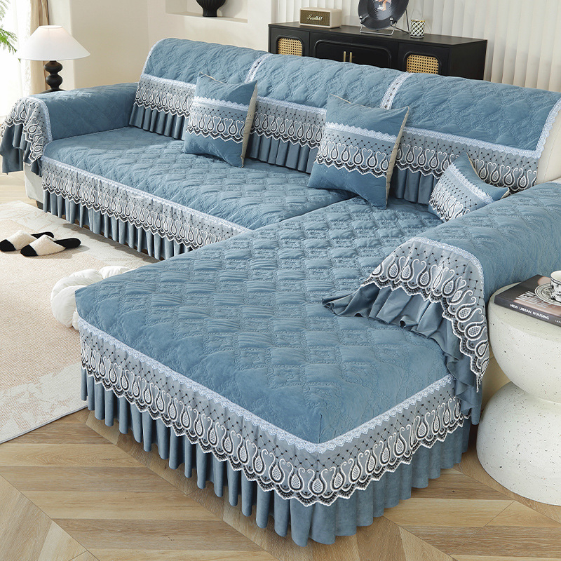 Könnyű, luxus, csúcskategóriás zsenília szoknya, modern kanapépárna, új, csúszásmentes, macskakarcálló, négy évszakos, univerzális, nagykereskedelem