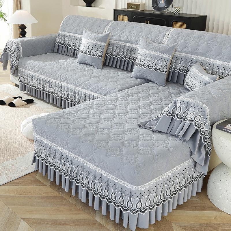 Könnyű, luxus, csúcskategóriás zsenília szoknya, modern kanapépárna, új, csúszásmentes, macskakarcálló, négy évszakos, univerzális, nagykereskedelem