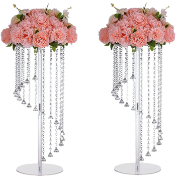 Διασυνοριακά νέα αξεσουάρ γάμου από ακρυλικό κρύσταλλο, περιστρεφόμενη βάση λουλουδιών, στολίδια κηροπήγιου, διακόσμηση τραπεζιού ξενοδοχείου, διακόσμηση τραπεζιού καταστήματος