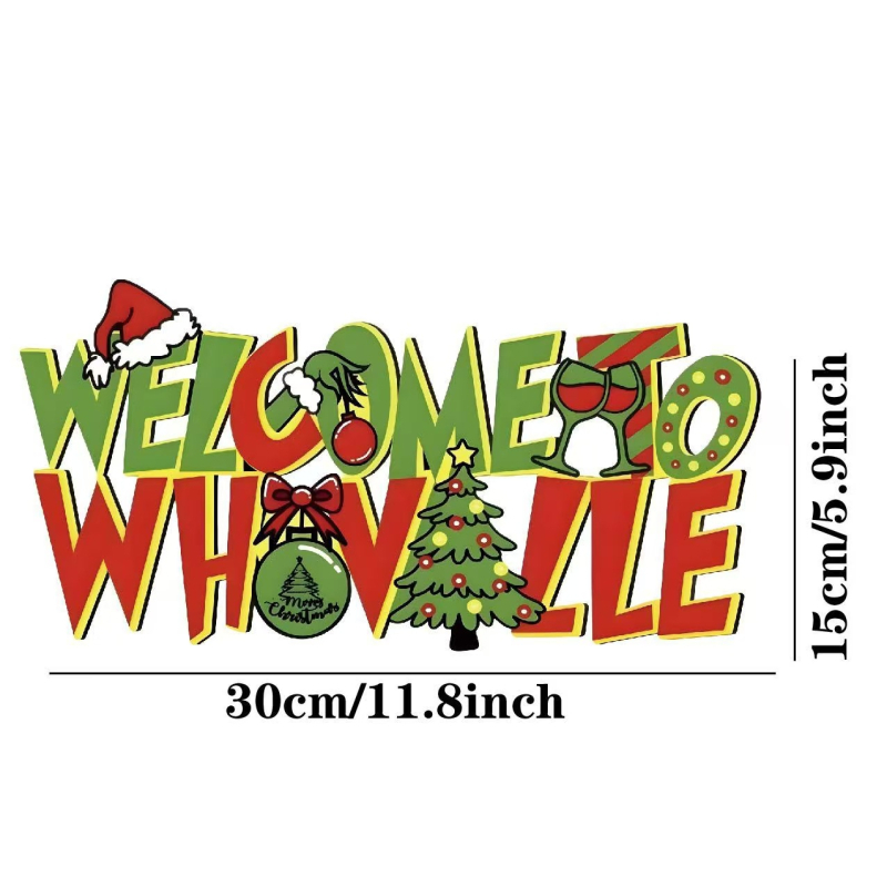 Διασυνοριακές πωλήσεις στο Amazon με ξύλινες καταχωρίσεις Χριστουγεννιάτικων δέντρων, διακοσμητικά για εξώπορτα, είδη διακόσμησης πάρτι Grinch