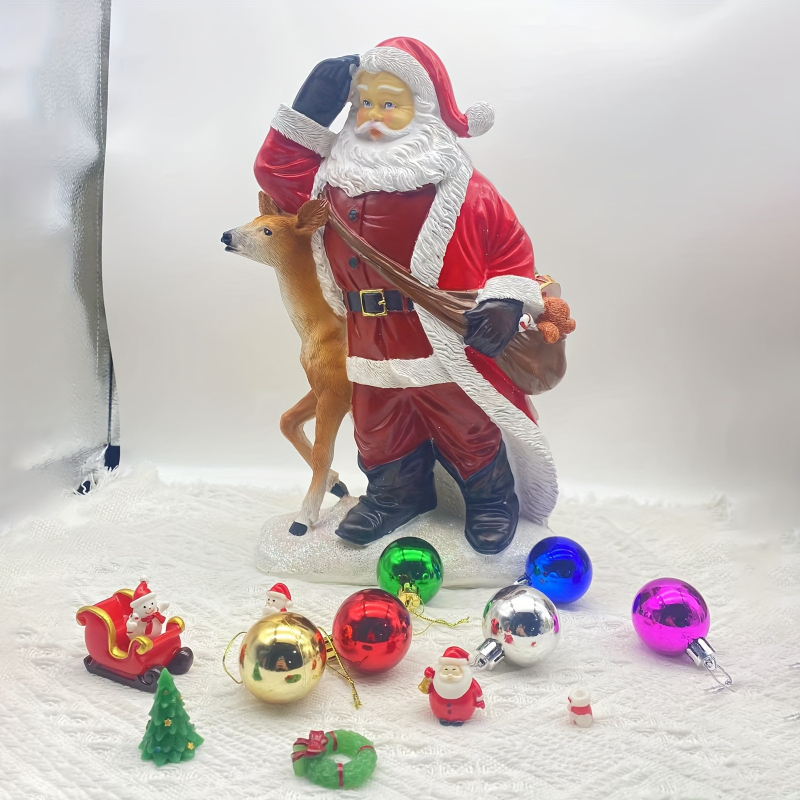 Karácsonyi ablakdíszek Mikulás gyantadíszek karácsonyi díszek ajándékok Mikulás