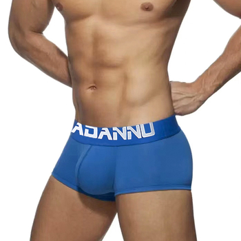Мъжки шорти ADANNU source factory, спортни, едноцветни, с букви, памучни, вдлъбнато-изпъкнали, прости боксерки със средна талия