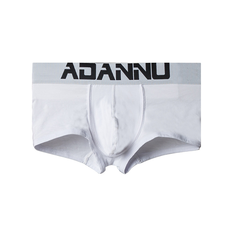 Мъжки шорти ADANNU source factory, спортни, едноцветни, с букви, памучни, вдлъбнато-изпъкнали, прости боксерки със средна талия