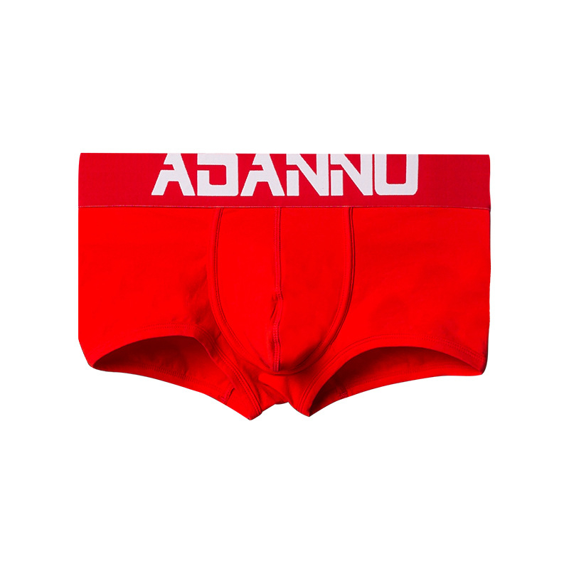 Мъжки шорти ADANNU source factory, спортни, едноцветни, с букви, памучни, вдлъбнато-изпъкнали, прости боксерки със средна талия