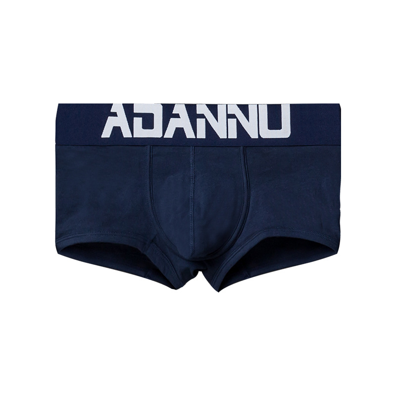 Мъжки шорти ADANNU source factory, спортни, едноцветни, с букви, памучни, вдлъбнато-изпъкнали, прости боксерки със средна талия