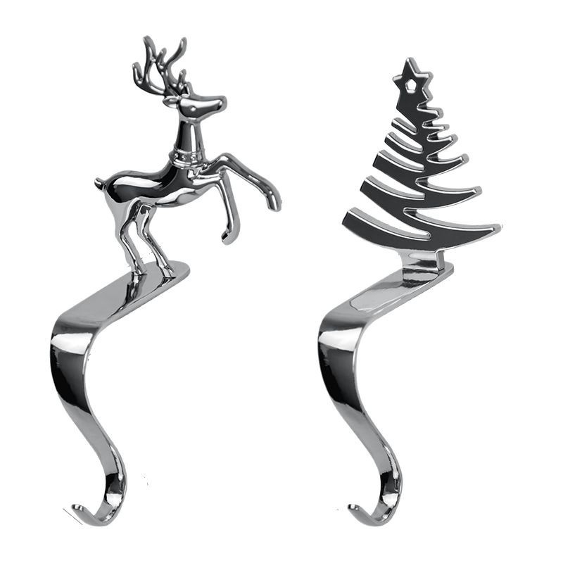 Χριστουγεννιάτικο γάντζο για διασυνοριακή χρήση, κρεμαστό χριστουγεννιάτικο δέντρο από κράμα ψευδαργύρου, κρεμαστό γάντζο από μεταλλικό γάντζο τζακιού, διακόσμηση