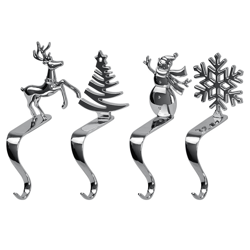 Χριστουγεννιάτικο γάντζο για διασυνοριακή χρήση, κρεμαστό χριστουγεννιάτικο δέντρο από κράμα ψευδαργύρου, κρεμαστό γάντζο από μεταλλικό γάντζο τζακιού, διακόσμηση