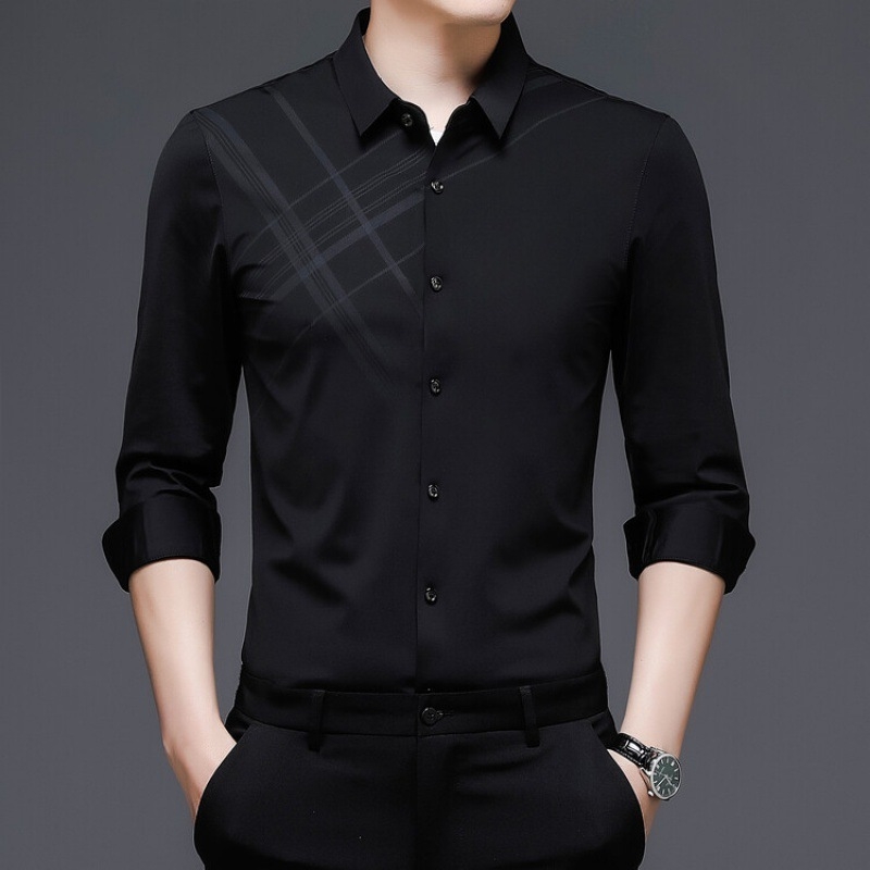 Yagher 2024 Vara Nouă Ice-cool Cămașă cu mânecă scurtă pentru bărbați la modă pentru bărbați la modă, fără călcat, haine de afaceri casual