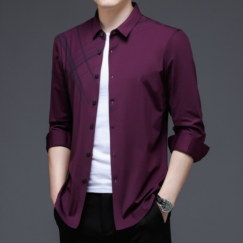 Yagher 2024 Vara Nouă Ice-cool Cămașă cu mânecă scurtă pentru bărbați la modă pentru bărbați la modă, fără călcat, haine de afaceri casual