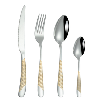 Tarpvalstybinis rusiškas vandeniu dengtas aukso žvaigždės formos deimantinis peilis ir šakutė iš nerūdijančio plieno stalo įrankių rinkinys, viešbučio vakarietiškas kepsnio peilis, šakutė ir šaukštas