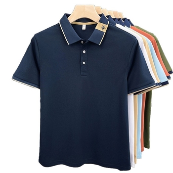 Ανδρικό Μοντέρνο Κοντομάνικο T-shirt 2025 Καλοκαίρι Νέο, Δροσερό, Μεσήλικας, Business, Casual, Πόλο Πόλο, Λεπτό