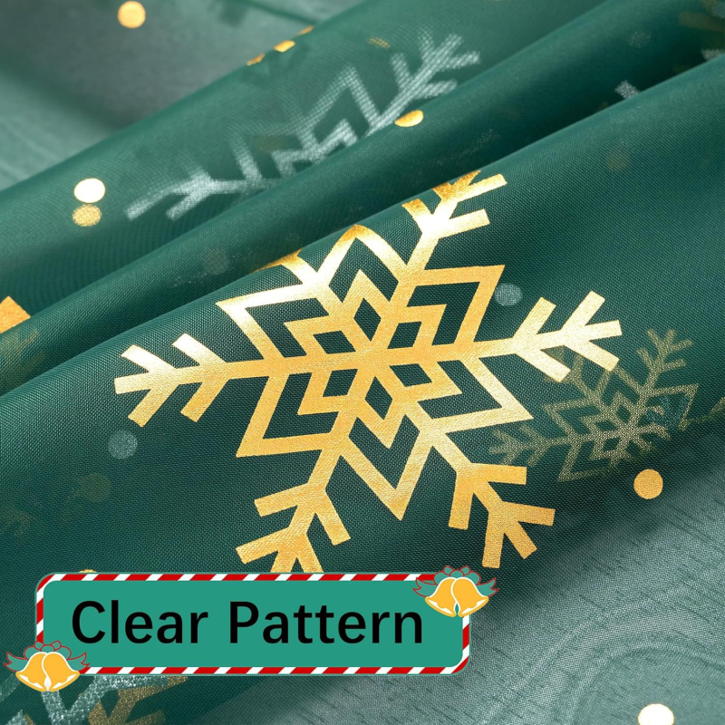 Tarpvalstybinė „Amazon“ užuolaida, kalėdinė snaigė, karšto štampavimo, pilna marlės užuolaida, karšta sidabrinė, pusiau šešėliuojanti užuolaida, „AliExpress“.