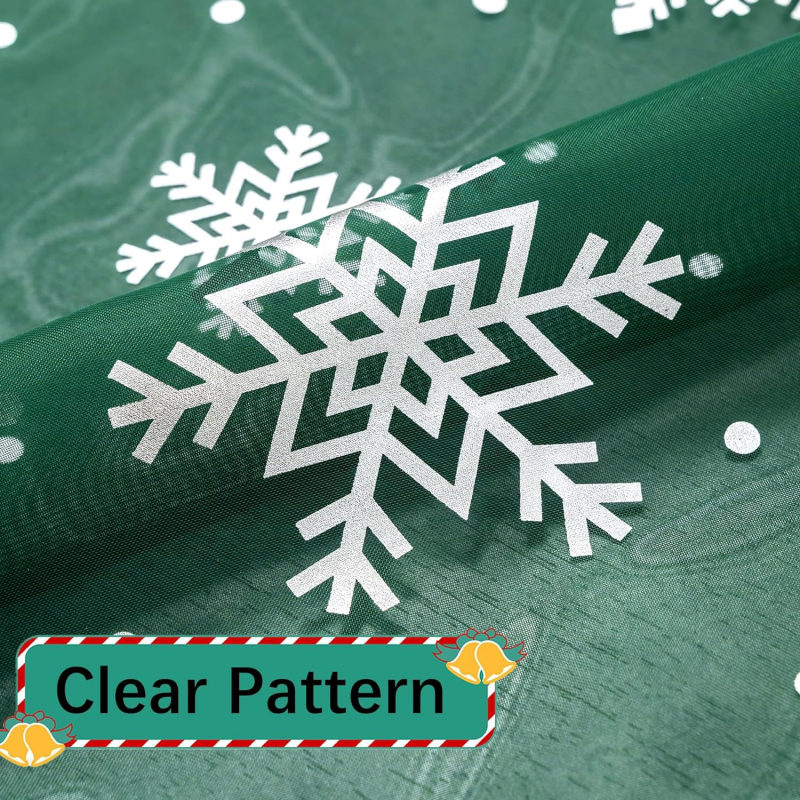 Tarpvalstybinė „Amazon“ užuolaida, kalėdinė snaigė, karšto štampavimo, pilna marlės užuolaida, karšta sidabrinė, pusiau šešėliuojanti užuolaida, „AliExpress“.