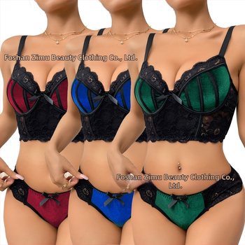 Ευρωπαϊκό και Αμερικανικό εσώρουχο για μεγάλα μεγέθη, δύο τεμαχίων, πολύχρωμο, μεγάλο σουτιέν, δαντέλα, σουτιέν push-up από καθαρή δαντέλα, μεγάλα μεγέθη