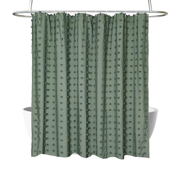 Uus lillelise väljalõikega vannitoa vaheseina kardin, lihtne veekindel dušikardin puurimisvabade konksudega