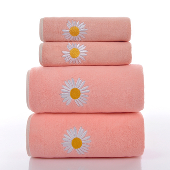 Νεανική πίτα μαργαρίτα 4 τεμαχίων κοστούμι πετσέτα μπάνιου εξαιρετικά παχύρρευστο περιτύλιγμα για ζευγάρια περιτύλιγμα άκρων κεντήματος στήθους κοστούμι δώρου