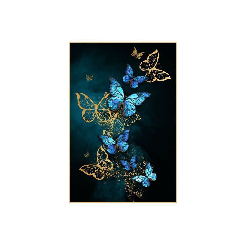 Luksuslik Nordic Crystal portselanmaal esikusse, elutuppa, dekoratiivmaaling, moodne minimalistlik liblikas, rippmaaling, hotellimaketitoa seinapilt