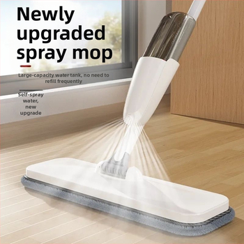 Ψεκασμός νερού με ψεκασμό επίπεδης σφουγγαρίστρας οικιακής χρήσης, καθαρή σφουγγαρίστρα δαπέδου διπλής χρήσης, χωρίς χέρια, υγρή και στεγνή, τεχνητή σφουγγαρίστρα δαπέδου οικιακής χρήσης