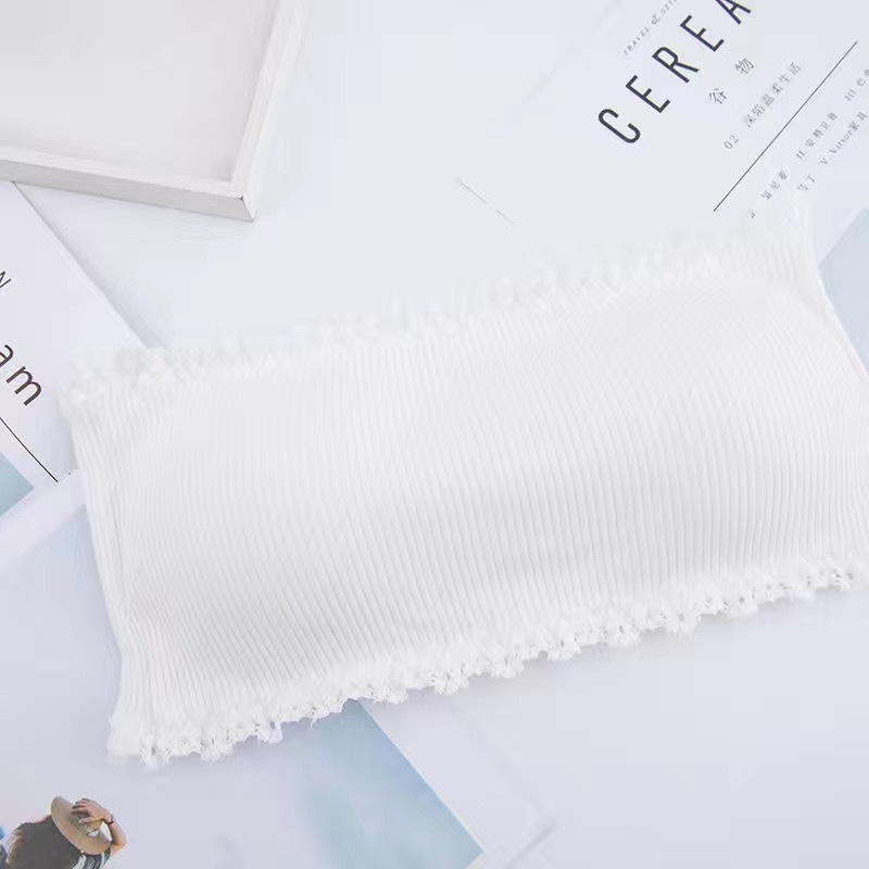 Καλοκαιρινά εσώρουχα χωρίς τιράντες, φοιτήτρια, κορεάτικο στυλ, ασύρματο, αντιολισθητικό, τυλιγμένο στο στήθος, σουτιέν push-up, σέξι ομορφιά στην πλάτη