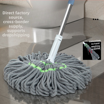 Σετ σφουγγαρίστρας Spin με στύψιμο χωρίς χέρια, περιστρεφόμενη σφουγγαρίστρα Picasso με αυτοστύψιμο, σφουγγαρίστρα από εξαιρετικά λεπτές ίνες