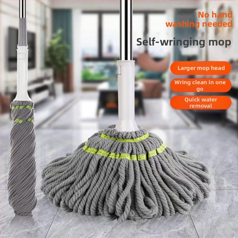 Комплект мопове със въртящ се моп с изстискване без ръце, въртящ се самоизстискващ моп Picasso, моп с ултрафини влакна