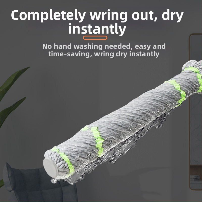 Комплект мопове със въртящ се моп с изстискване без ръце, въртящ се самоизстискващ моп Picasso, моп с ултрафини влакна