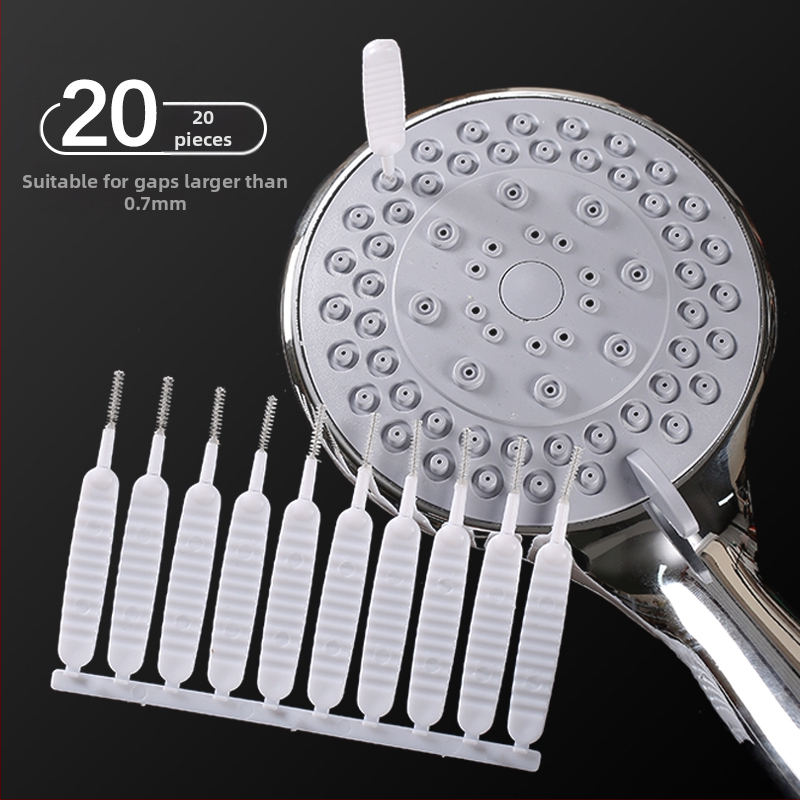 Dušo galvutės valymo šepetys, apsaugantis nuo šepečio artefaktų, užsikimšimo skylės valymas, daugiafunkcis maišytuvas, dušo tarpas