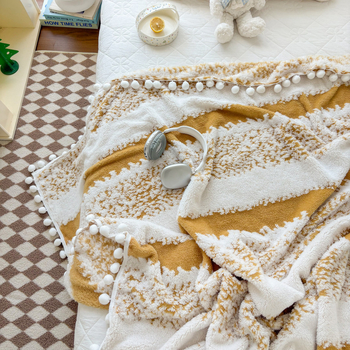 Maža, šviežia katijoninė žakardo antklodė, rutulinė antklodė, skalbinių antklodė, skalbimo mašina, sofos antklodė, rankšluosčių antklodė