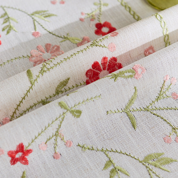 Τραπεζομάντιλο από κεντημένο βαμβάκι με θέμα τη λέπρα, γαλλικό στιλ, ύφασμα, τραπεζομάντιλο, καλλιτεχνικό, φρέσκο, φούντα, τραπεζομάντιλο, ύφασμα σαλονιού